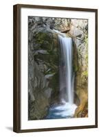 Christine Waterfall, Fall Colors, Mt. Rainier National Park, Wa, USA-Stuart Westmorland-Framed Photographic Print