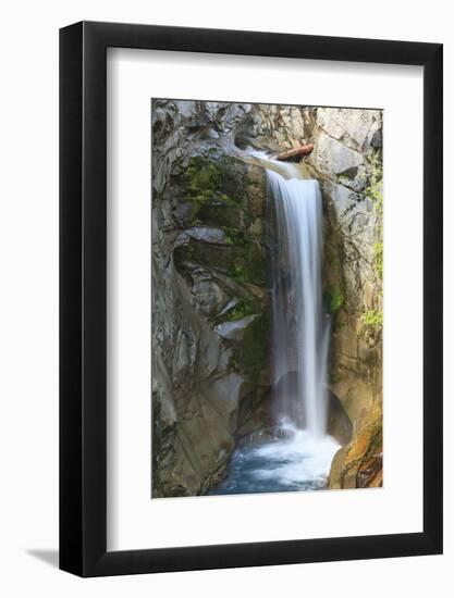 Christine Waterfall, Fall Colors, Mt. Rainier National Park, Wa, USA-Stuart Westmorland-Framed Photographic Print