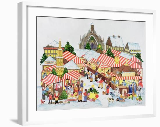 Christkindlmarket, Nuernberg, 1987-Christian Kaempf-Framed Giclee Print