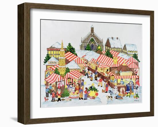 Christkindlmarket, Nuernberg, 1987-Christian Kaempf-Framed Premium Giclee Print