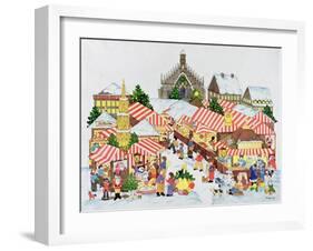 Christkindlmarket, Nuernberg, 1987-Christian Kaempf-Framed Premium Giclee Print