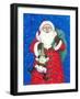 Christmas 02 Santa Claus-Veruschka Guerra-Framed Giclee Print