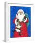 Christmas 02 Santa Claus-Veruschka Guerra-Framed Giclee Print