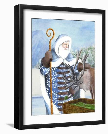 Christmas 04 Santa Claus-Veruschka Guerra-Framed Giclee Print
