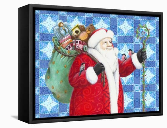 Christmas 07 Santa Claus-Veruschka Guerra-Framed Stretched Canvas