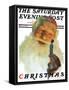 "Christmas, 1927" (King Kong Santa) Saturday Evening Post Cover, December 3,1927-Norman Rockwell-Framed Stretched Canvas