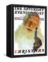 "Christmas, 1927" (King Kong Santa) Saturday Evening Post Cover, December 3,1927-Norman Rockwell-Framed Stretched Canvas