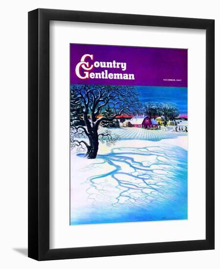 "Christmas 1947," Country Gentleman Cover, December 1, 1947-Francis Chase-Framed Giclee Print