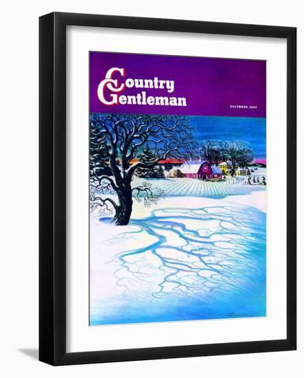 "Christmas 1947," Country Gentleman Cover, December 1, 1947-Francis Chase-Framed Giclee Print