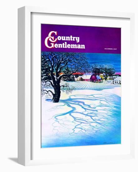 "Christmas 1947," Country Gentleman Cover, December 1, 1947-Francis Chase-Framed Giclee Print