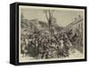 Christmas Abroad, a Sketch at Nice-Godefroy Durand-Framed Stretched Canvas