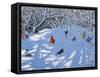 Christmas, Allestree Woods, Derby, 2017-Andrew Macara-Framed Stretched Canvas