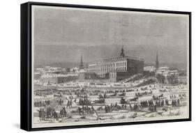 Christmas Amusements at Stockholm-null-Framed Stretched Canvas