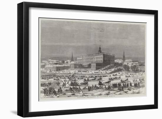 Christmas Amusements at Stockholm-null-Framed Giclee Print