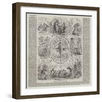 Christmas and the Floods-Hablot Knight Browne-Framed Giclee Print