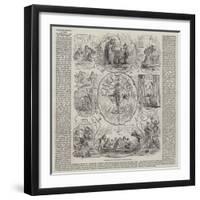 Christmas and the Floods-Hablot Knight Browne-Framed Giclee Print