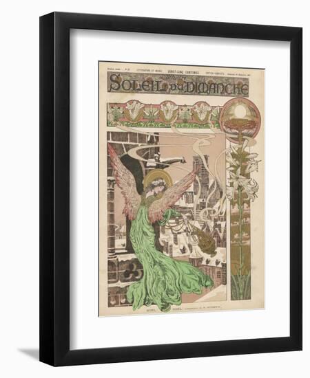 Christmas Angel Announces the Arrival of Christmas-Duchemin-Framed Art Print