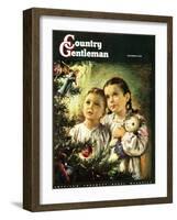 "Christmas Angel," Country Gentleman Cover, December 1, 1948-George Garland-Framed Giclee Print