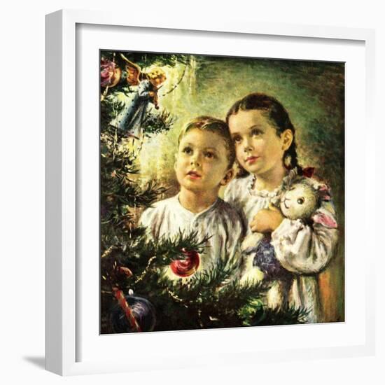 "Christmas Angel,"December 1, 1948-George Garland-Framed Giclee Print