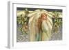 Christmas Angel with Holly-null-Framed Photographic Print