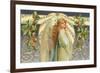 Christmas Angel with Holly-null-Framed Photographic Print