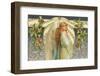 Christmas Angel with Holly-null-Framed Photographic Print