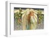 Christmas Angel with Holly-null-Framed Photographic Print