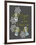 Christmas Angels & Snowflakes-Cyndi Lou-Framed Giclee Print