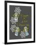 Christmas Angels & Snowflakes-Cyndi Lou-Framed Giclee Print