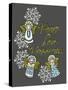 Christmas Angels & Snowflakes-Cyndi Lou-Stretched Canvas