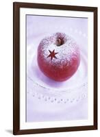 Christmas Apple with Icing Sugar Decoration-Alena Hrbková-Framed Photographic Print