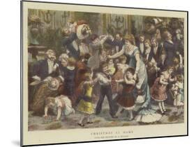 Christmas at Home-Godefroy Durand-Mounted Giclee Print