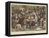 Christmas at Home-Godefroy Durand-Framed Stretched Canvas