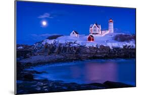Christmas at Nubble-Michael Blanchette-Mounted Photographic Print