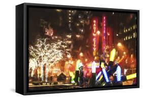 Christmas at Radio City Music Hall-Philippe Hugonnard-Framed Stretched Canvas