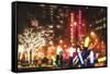 Christmas at Radio City Music Hall-Philippe Hugonnard-Framed Stretched Canvas