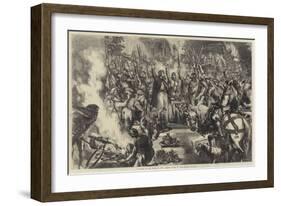 Christmas at the Court of King Arthur-Sir John Gilbert-Framed Giclee Print