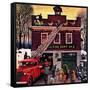 "Christmas at the Fire Station", December 16, 1950-Stevan Dohanos-Framed Stretched Canvas