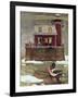 "Christmas at the Lighthouse," December 28, 1946-Mead Schaeffer-Framed Giclee Print