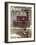 "Christmas at the Lighthouse," Saturday Evening Post Cover, December 28, 1946-Mead Schaeffer-Framed Premium Giclee Print