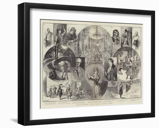 Christmas at the Theatres-Thomas Harrington Wilson-Framed Giclee Print