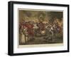 Christmas at Windsor Castle in the Time of Henry Viii, Bringing in the Yule Log-Sir John Gilbert-Framed Giclee Print