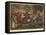 Christmas at Windsor Castle in the Time of Henry Viii, Bringing in the Yule Log-Sir John Gilbert-Framed Stretched Canvas