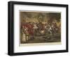 Christmas at Windsor Castle in the Time of Henry Viii, Bringing in the Yule Log-Sir John Gilbert-Framed Giclee Print