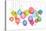 Christmas Backgound with Christmas Balls, Watercolor Vibrant Colors Christmas Decoration, Merry Chr-Marish-Stretched Canvas