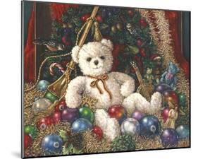 Christmas Bear-Janet Kruskamp-Mounted Art Print