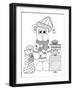 Christmas Bear-KCDoodleArt-Framed Giclee Print