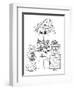 Christmas Bear-KCDoodleArt-Framed Giclee Print