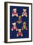 Christmas Bears-Kimura Designs-Framed Giclee Print