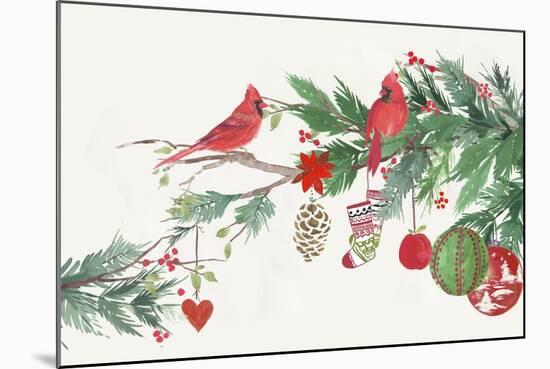 Christmas Birds I-PI Studio-Mounted Art Print